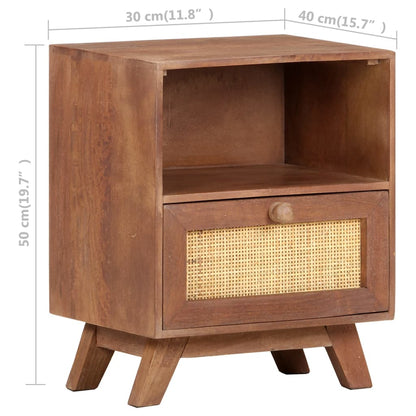 Nattbord Sengbord Tre heltre mangotre 40x30x50 cm