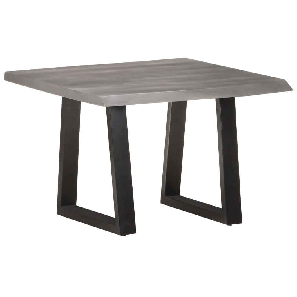 Salongbord Sofabord Tre heltre akasie med naturlige kanter 60x60x40 cm