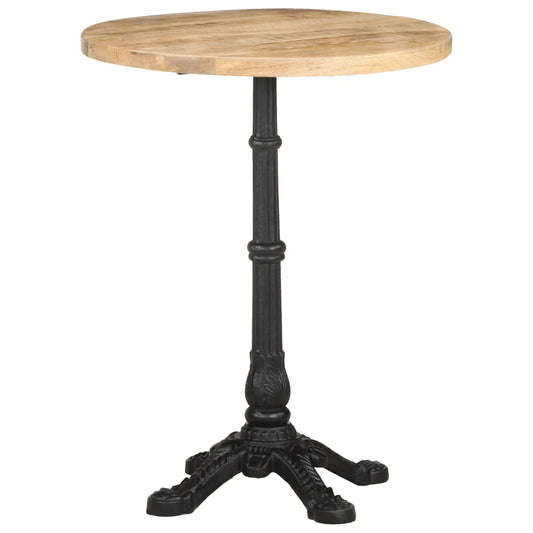 Cafébord Bistrobord Ø60x76 cm grovt mangotre