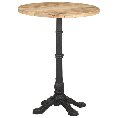 Bistrobord Ø60x76 cm grovt mangotre