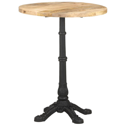 Bistrobord Ø60x76 cm grovt mangotre