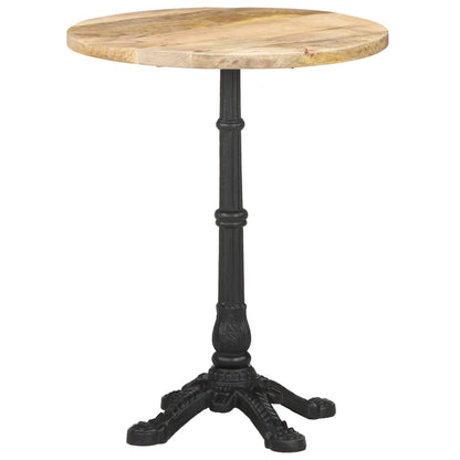 Bistrobord Ø60x76 cm grovt mangotre