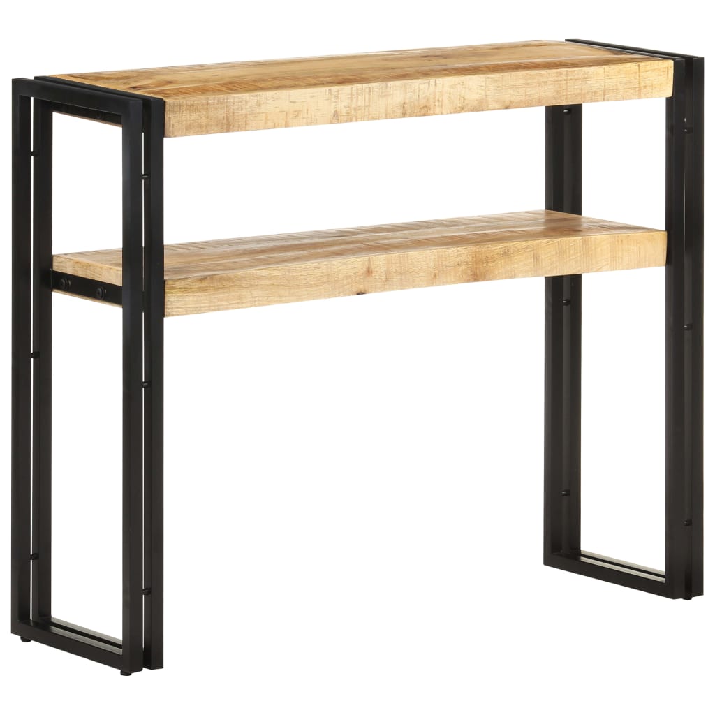 Avlastningsbord Konsollbord Tre 90x30x75 cm grov mangotre