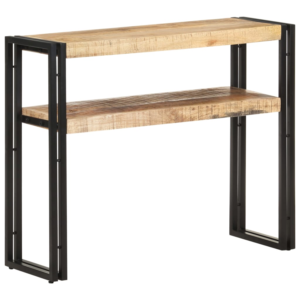 Avlastningsbord Konsollbord Tre 90x30x75 cm grov mangotre