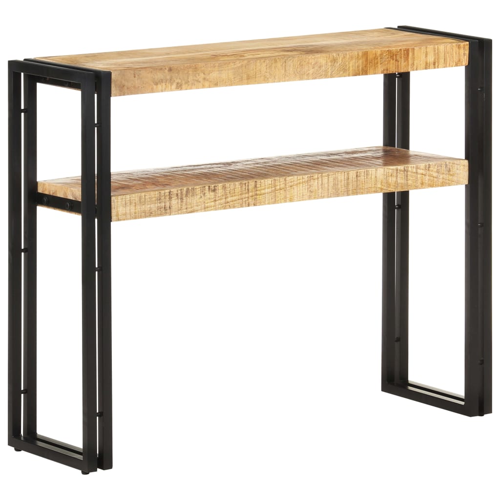 Avlastningsbord Konsollbord Tre 90x30x75 cm grov mangotre