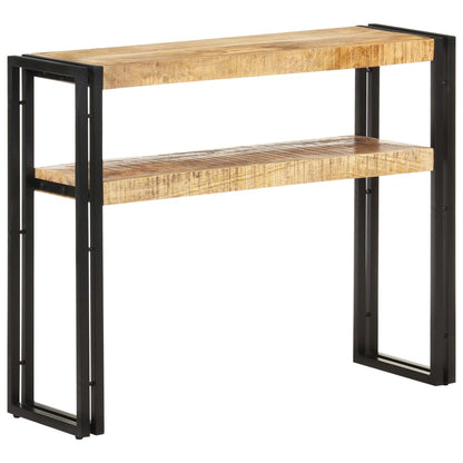 Avlastningsbord Konsollbord Tre 90x30x75 cm grov mangotre