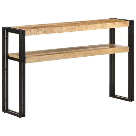 Avlastningsbord Konsollbord Tre 120x30x75 cm grov mangotre