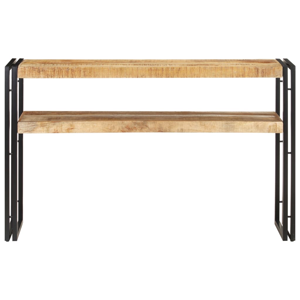 Avlastningsbord Konsollbord Tre 120x30x75 cm grov mangotre