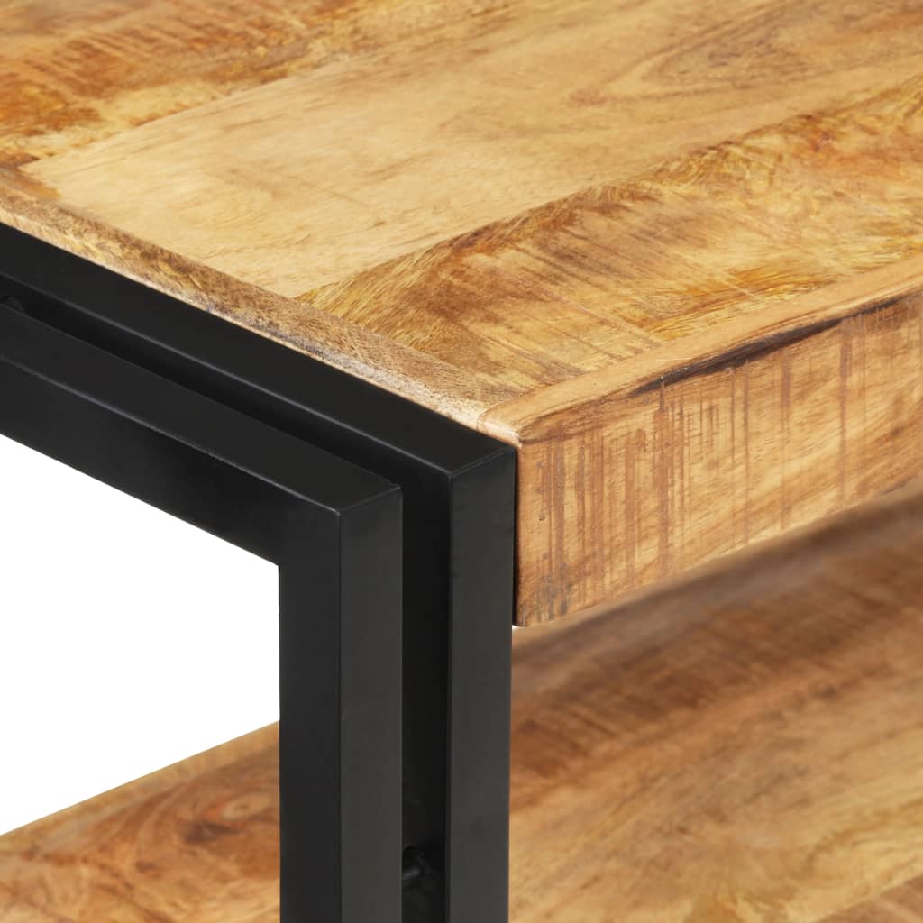 Avlastningsbord Konsollbord Tre 120x30x75 cm grov mangotre