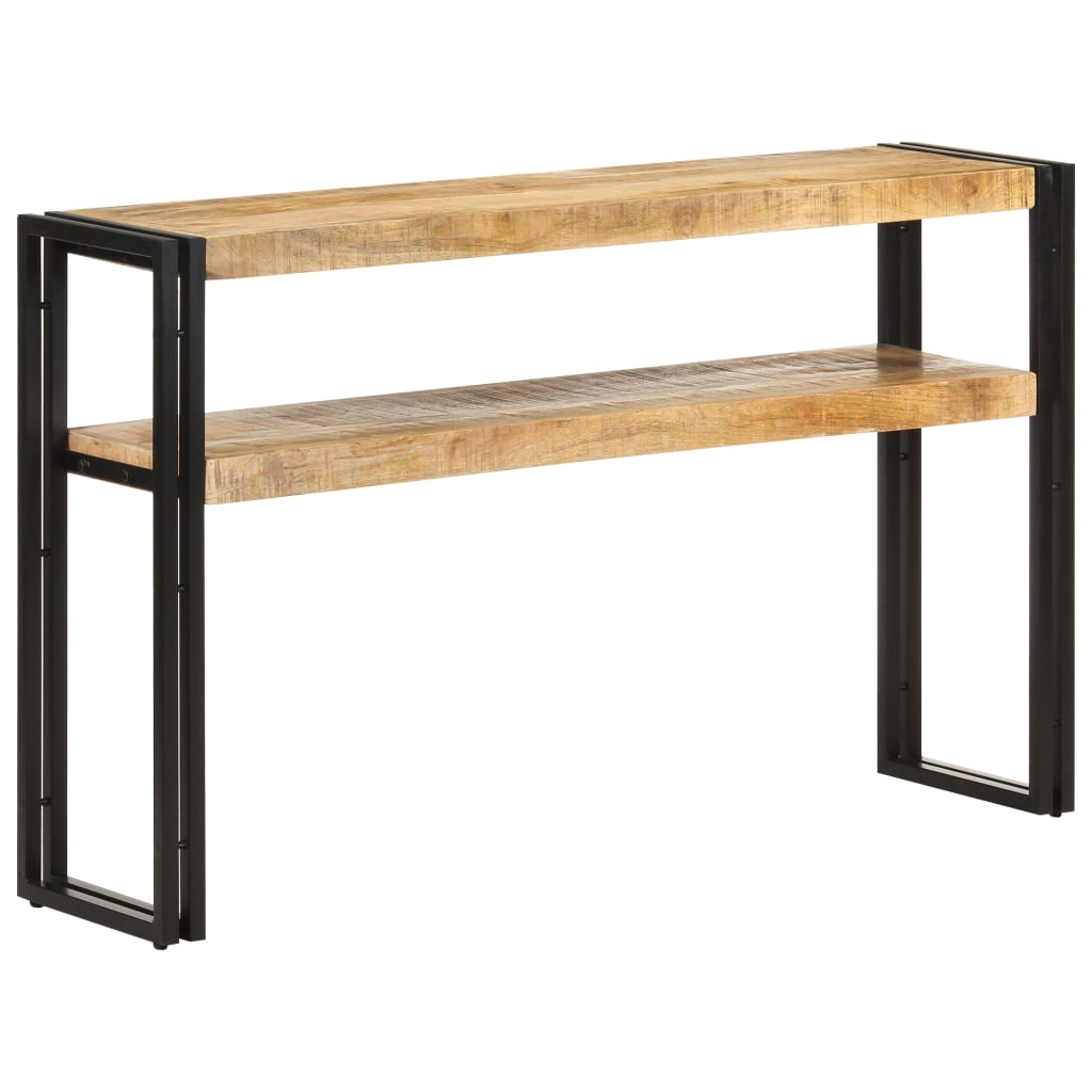 Avlastningsbord Konsollbord Tre 120x30x75 cm grov mangotre