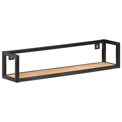 Vegghylle Tre 2 stk 80 cm grov heltre mango