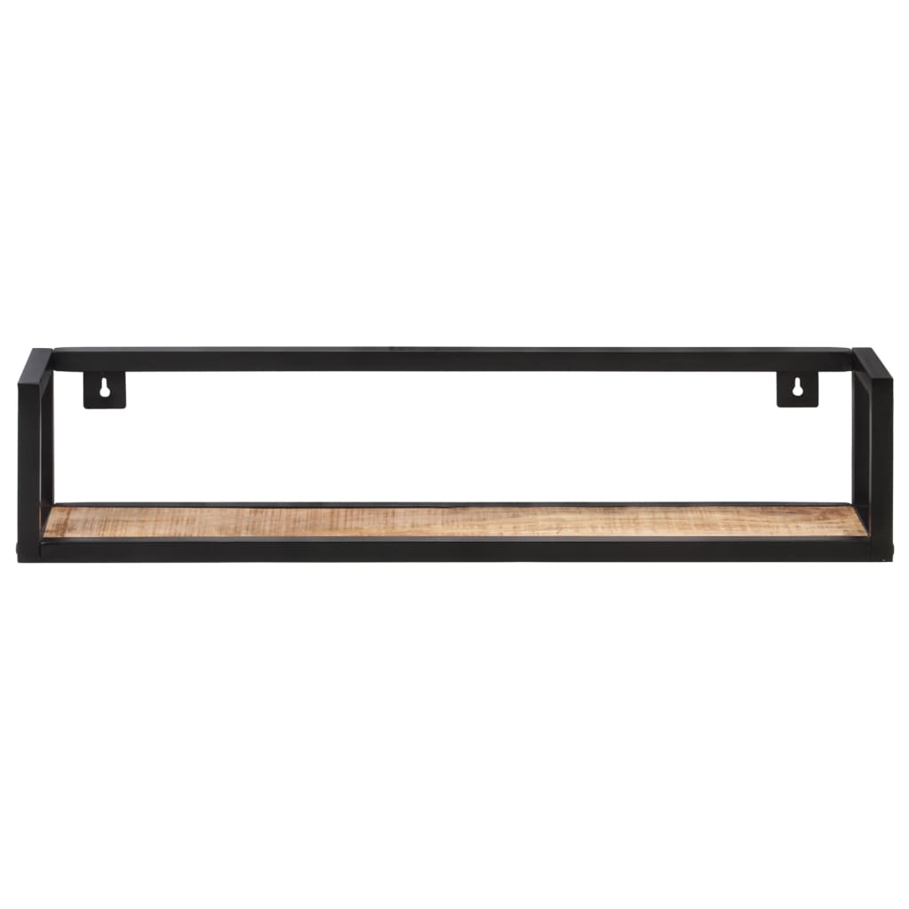 Vegghylle Tre 2 stk 80 cm grov heltre mango