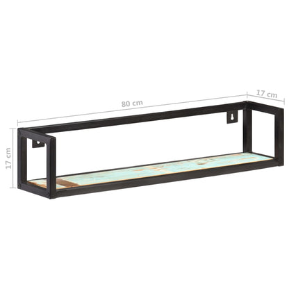 Vegghylle Tre 2 stk 80 cm gjenvunnet heltre