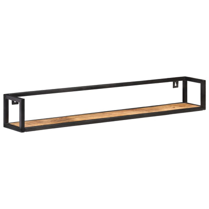 Vegghylle Tre 2 stk 120 cm grov heltre mango