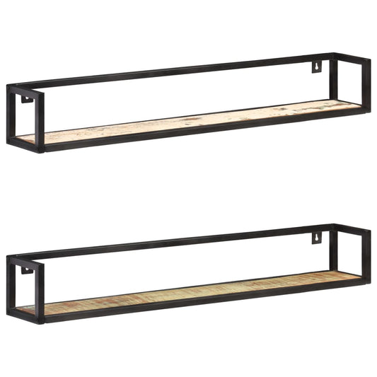 Vegghylle Tre 2 stk 120 cm gjenvunnet heltre