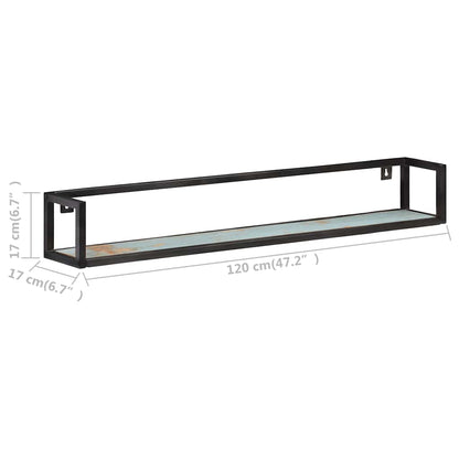 Vegghylle Tre 2 stk 120 cm gjenvunnet heltre
