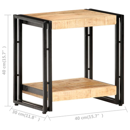 Sidebord Tre 40x30x40 cm grovt heltre mango