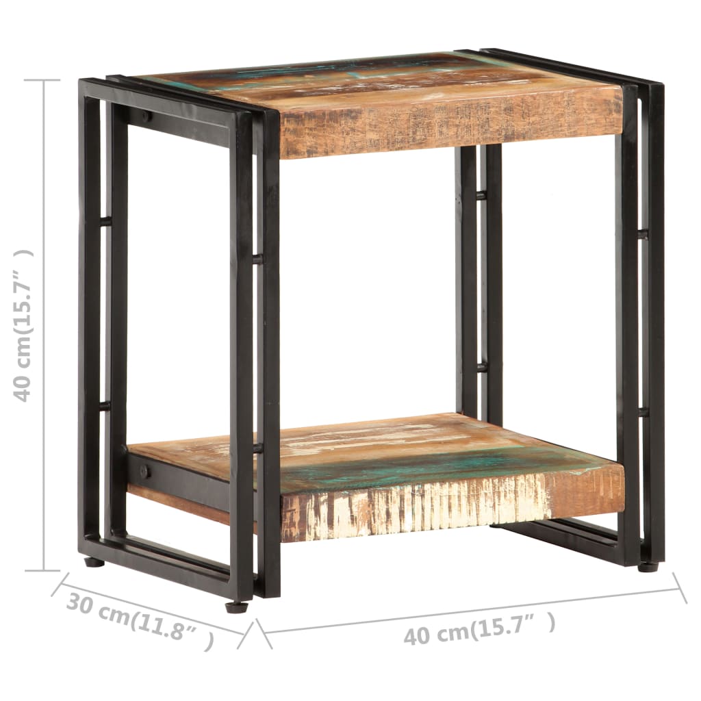 Sidebord Tre 40x30x40 cm gjenvunnet heltre