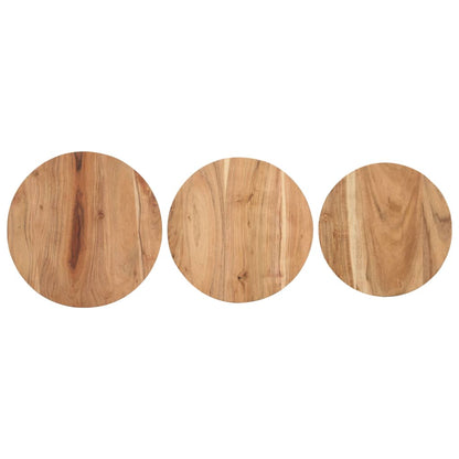 Sidebord Tre 3 stk heltre akasie