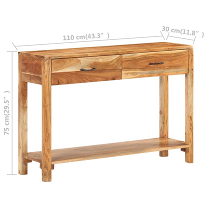 Skjenk Tre 110x30x75 cm heltre akasie