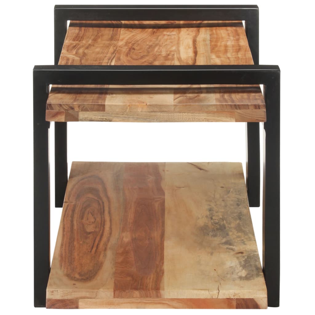 TV-Møbel Tre TV-benk heltre akasie 90x40x40 cm