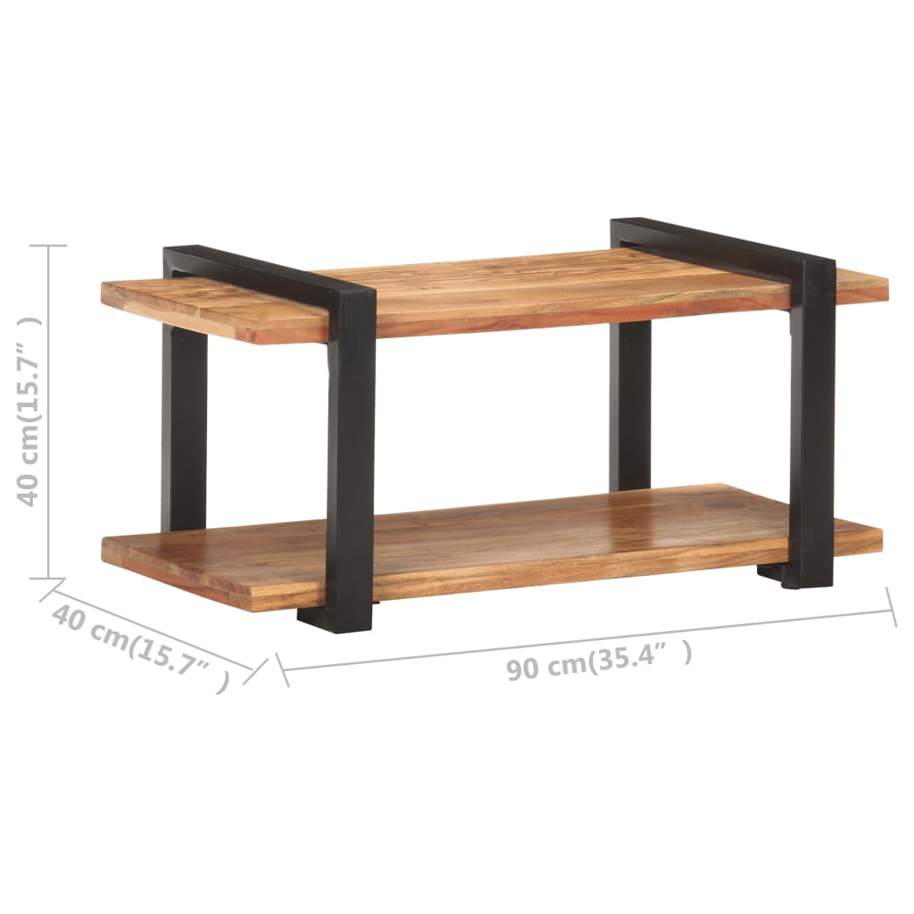 TV-Møbel Tre TV-benk heltre akasie 90x40x40 cm