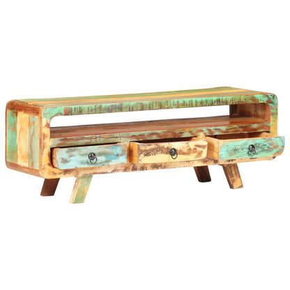 TV-Møbel Tre TV-benk 117x30x41 cm gjenvunnet heltre