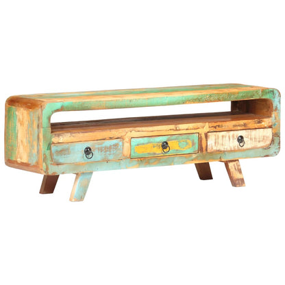 TV-Møbel Tre TV-benk 117x30x41 cm gjenvunnet heltre