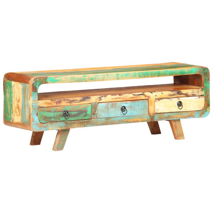 TV-Møbel Tre TV-benk 117x30x41 cm gjenvunnet heltre