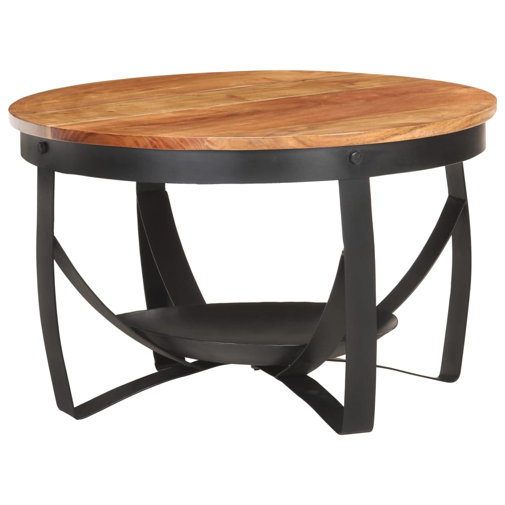 Salongbord Sofabord Tre heltre akasie Ø68x43 cm