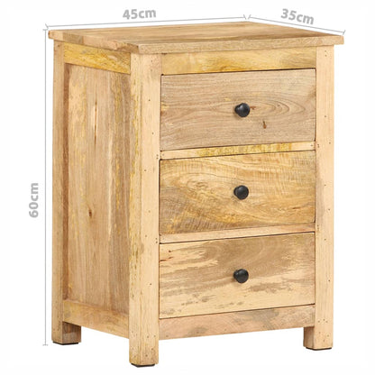 Nattbord Sengbord Tre heltre mangotre 45x35x60 cm