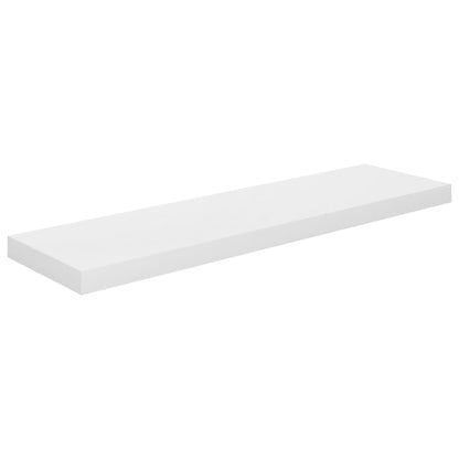 Vegghylle Høyglans Hvit Flytende 4 stk 90x23,5x3,8 cm