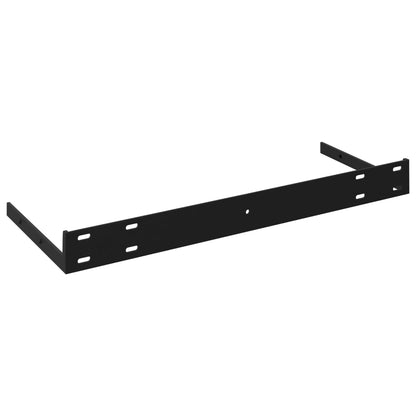 Vegghylle Høyglans Grå Flytende 4 stk 90x23,5x3,8 cm