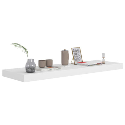 Vegghylle Hvit Flytende 4 stk 80x23,5x3,8 cm MDF