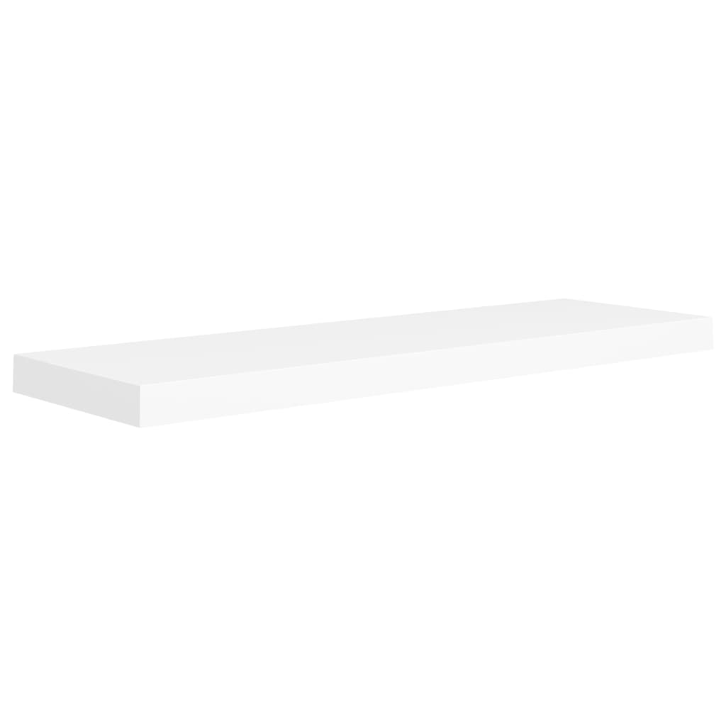 Vegghylle Hvit Flytende 4 stk 80x23,5x3,8 cm MDF