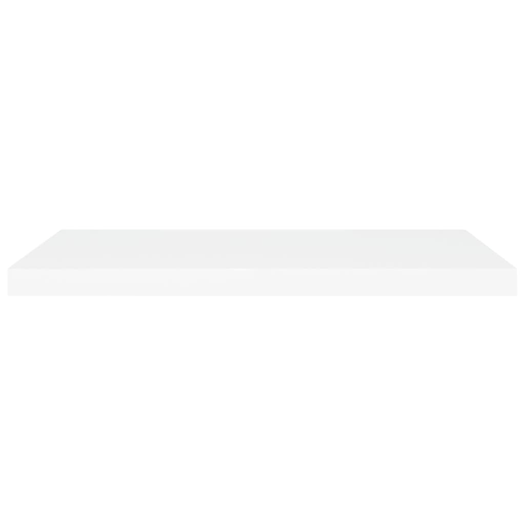 Vegghylle Hvit Flytende 4 stk 80x23,5x3,8 cm MDF