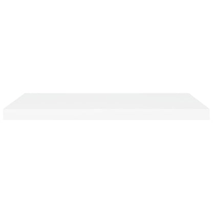 Vegghylle Hvit Flytende 4 stk 80x23,5x3,8 cm MDF