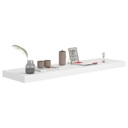 Vegghylle Hvit Flytende 4 stk 90x23,5x3,8 cm