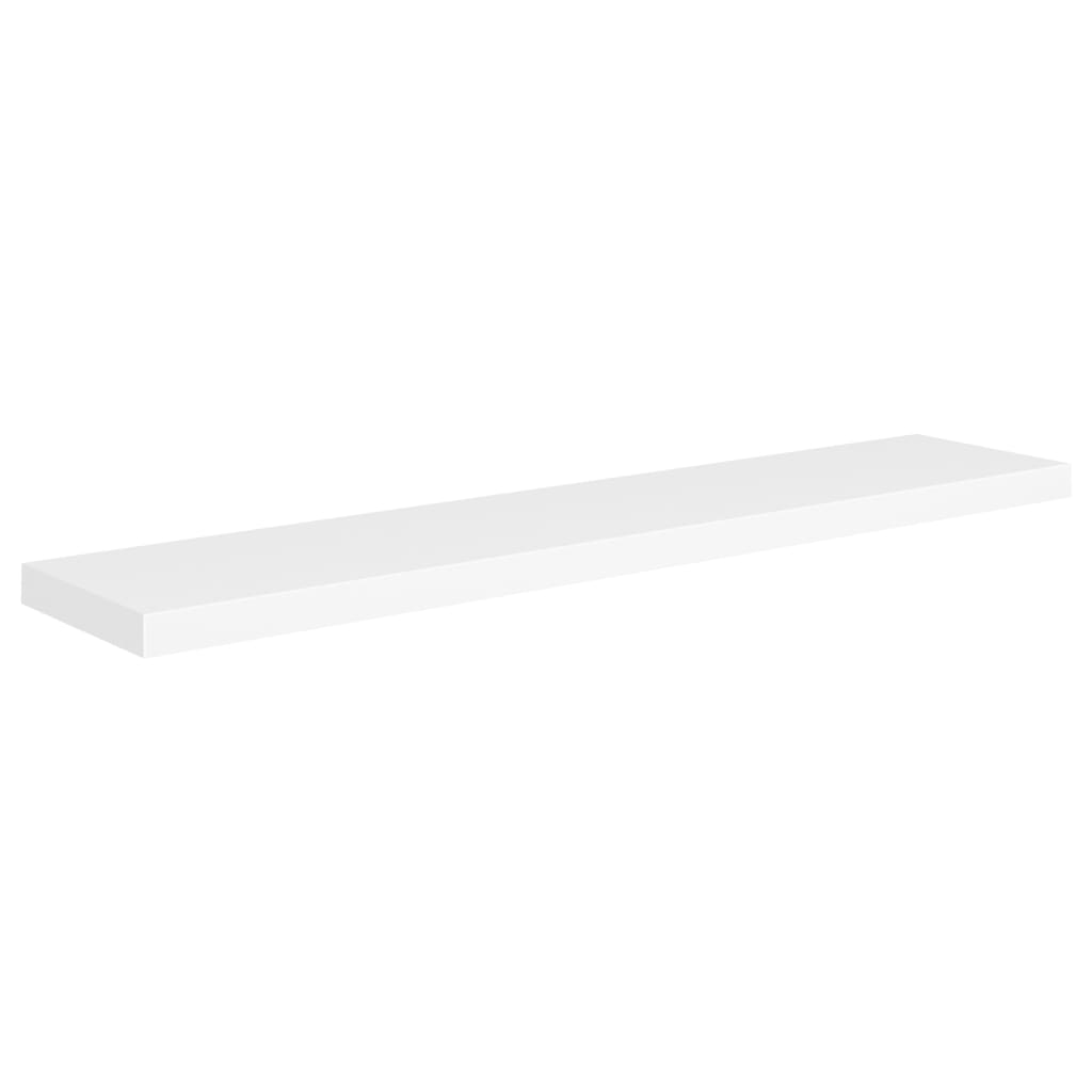 Vegghylle Hvit Flytende 2 stk 120x23,5x3,8 cm