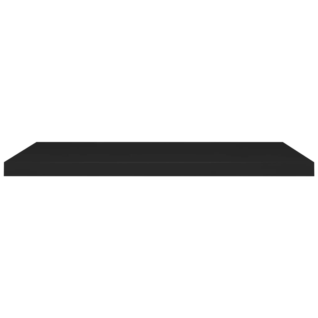 Vegghylle Svart Flytende 4 stk 90x23,5x3,8 cm