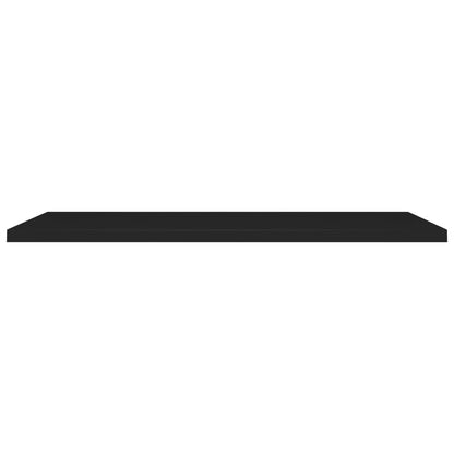 Vegghylle Svart Flytende 2 stk 120x23,5x3,8 cm