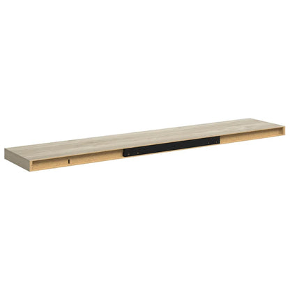 Vegghylle Flytende eik 120x23,5x3,8 cm MDF