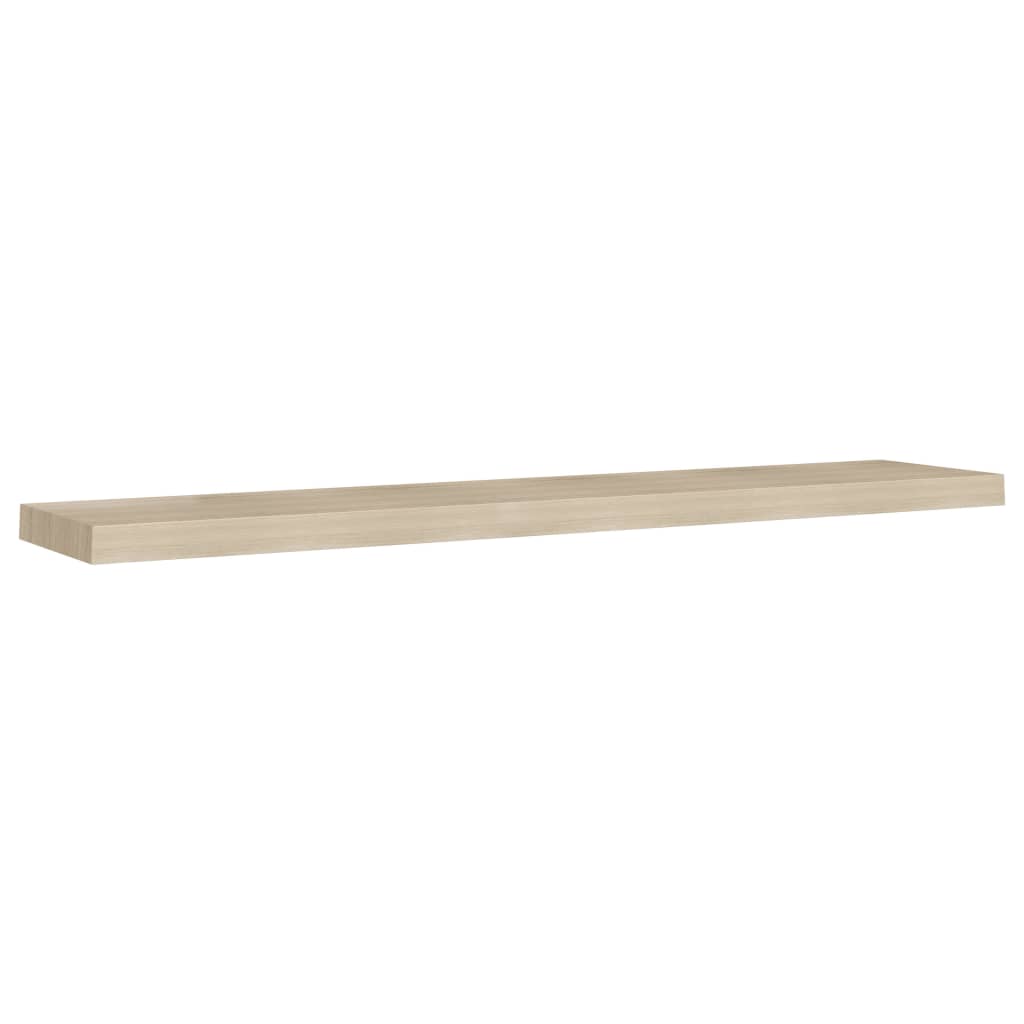 Vegghylle Brun Eik Flytende 4 stk 120x23,5x3,8 cm