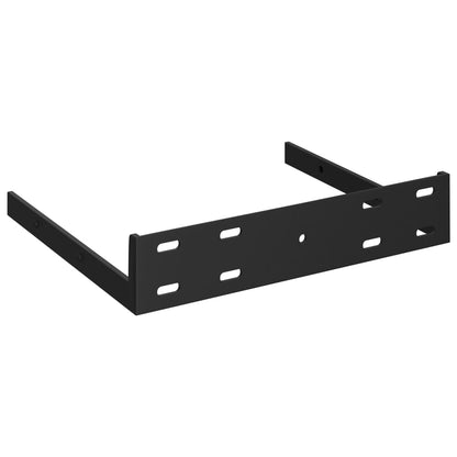 Vegghylle Høyglans Hvit Flytende 2 stk 35x35x3,8 cm MDF