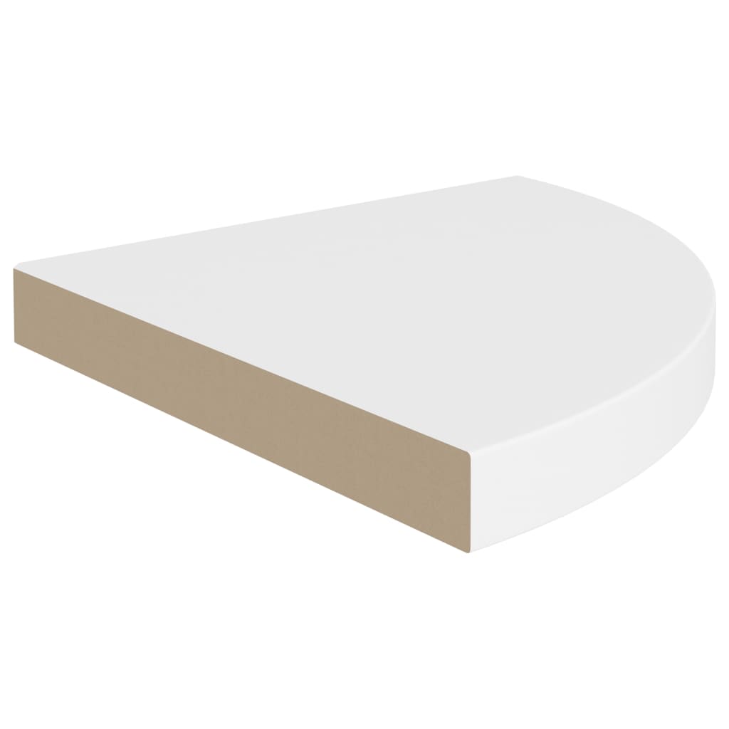 Vegghylle Hvit Flytende 4 stk 35x35x3,8 cm