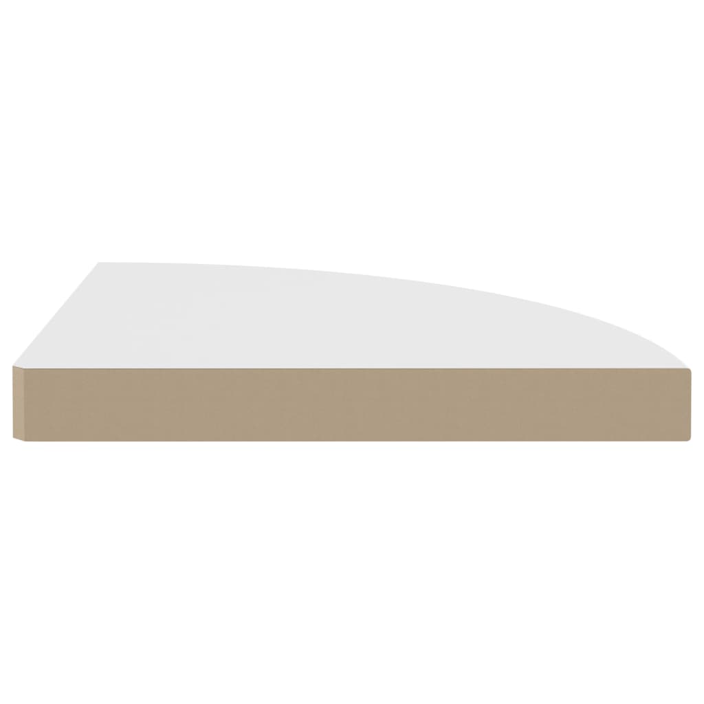 Vegghylle Hvit Flytende 4 stk 35x35x3,8 cm