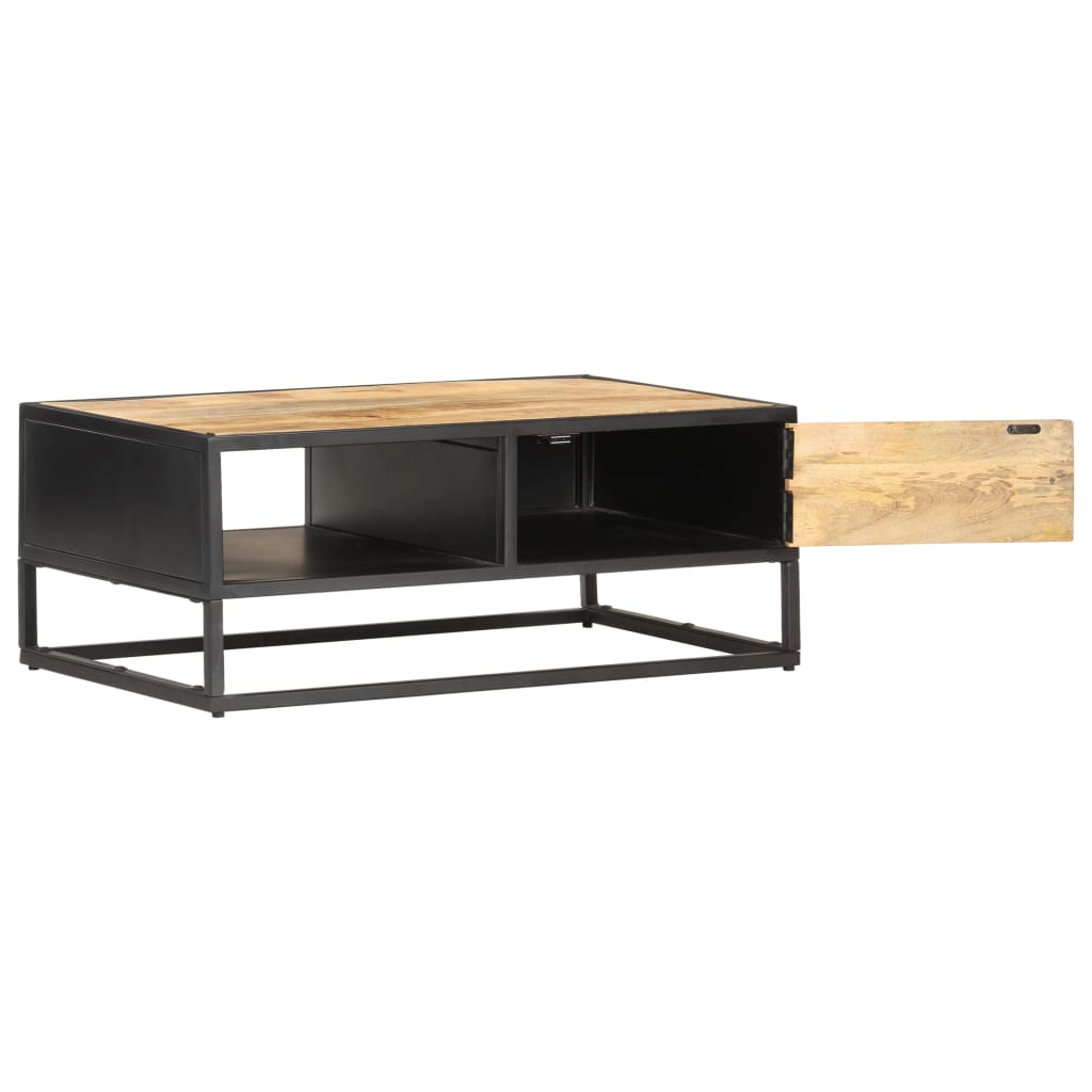 Salongbord Sofabord Tre Heltre Mango med utskåret dør 90x55x36 cm