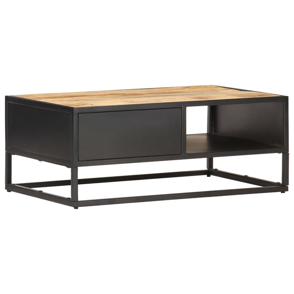 Salongbord Sofabord Tre Heltre Mango med utskåret dør 90x55x36 cm