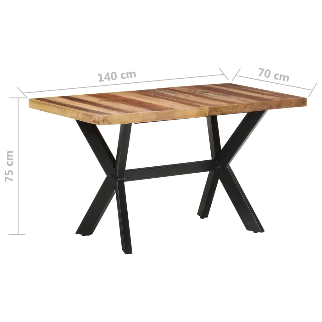 Spisebord Kjøkkenbord Tre 140x70x75 cm heltre med honningfinish