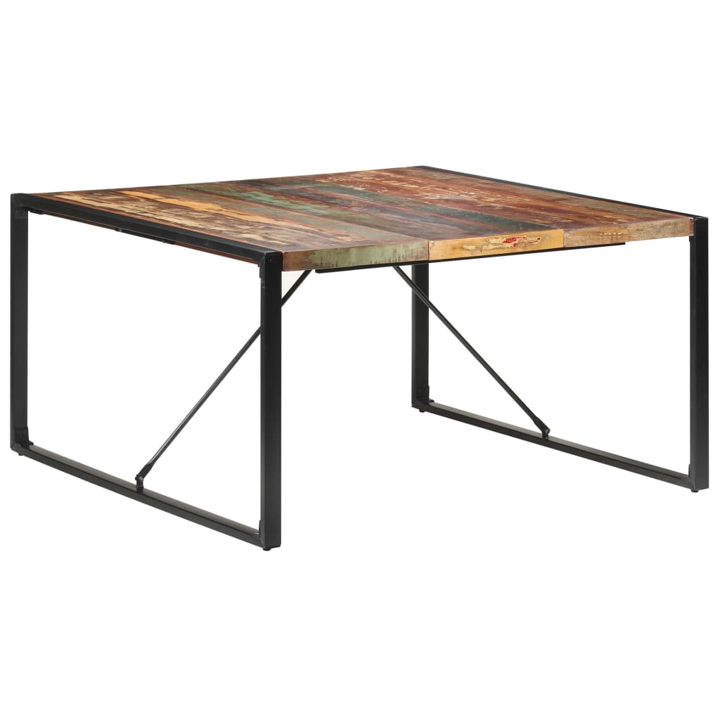Spisebord 140x140x75 cm gjenvunnet heltre